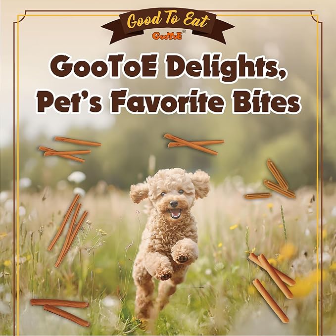 Gootoe Chicken Dog Treats – Chicken Sticks 1.5 lb – All Natural, Grain-Free, Low Fat, Premium Training Chews, Healthy & Easily Digestible-PurrikoPets