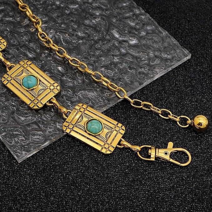 Waist Chain Belts Women Girls Metal Belly Link Adjustable Waist Belt for Jeans and Dress