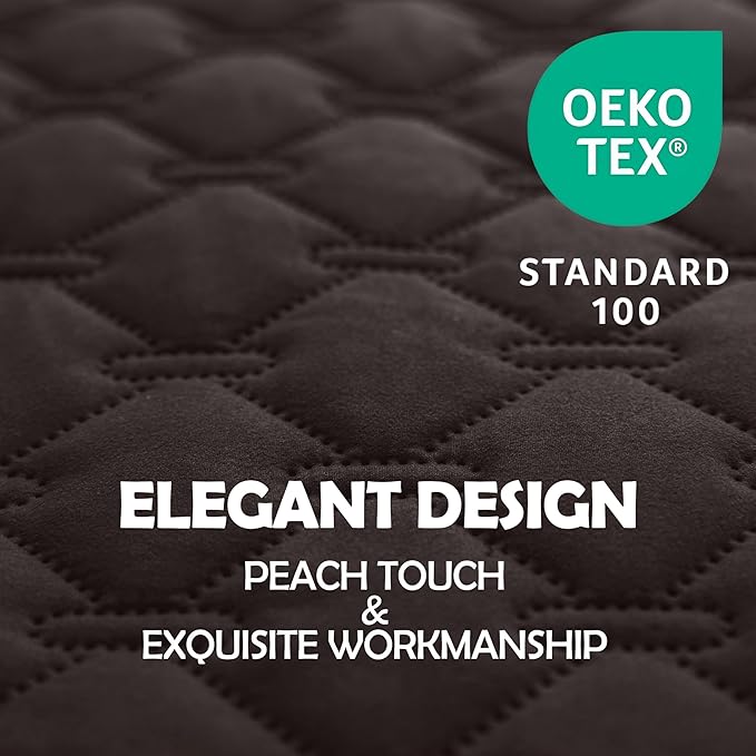 gogobunny 100% Double Sided Waterproof Dog Blanket Soft Pet Bed Cover Reversible Protect Furniture Couch Sofa Car for Puppy Large Dog Cat (Dark Coffee/Light Coffee, 68x82 Inch (Pack of 1))-PurrikoPets