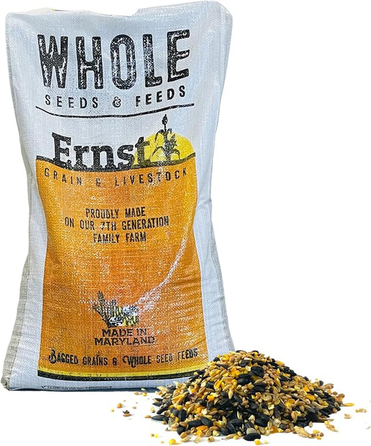 Ernst Grain & Livestock's Bird and Wildlife Feed – Perfect for Birds, Ducks, Squirrels, Turkeys, Rabbits, Geese, and Deer – Non-GMO Wild Animal & Bird Feed for Outside Feeders (25lb Bag)-PurrikoPets