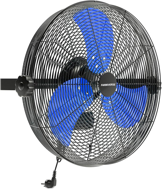 18 Inch Wall Fan Pro Series - 4900 CFM 3 Speed High Velocity Industrial Wall Mount Fans for Commercial, Residential, Warehouse, Covered Patio, Shop, Garage, Barn, Gazebo UL Safety Listed-PurrikoPets