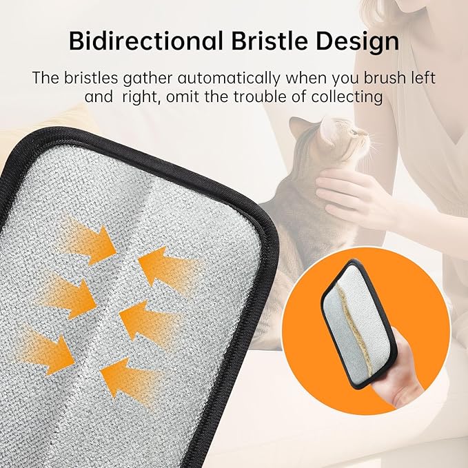 1 Pcs Static Pet Hair Removal Glove, Reusable Electrostatic Pet Cat Dog Hair Remover Grooming Gloves Brush Tool for Couch, Furniture, Carpet, Car Seat-PurrikoPets