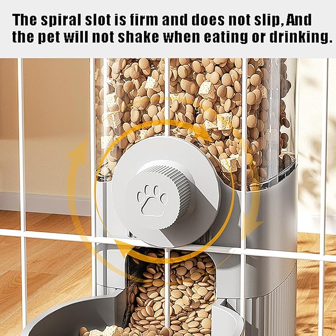 GKYZBB Hanging Automatic Food Water Dispenser,Rabbit Feeder Guinea Pig Water Bottle Food Feeder for Ferret Guinea Pig Rabbit Bunny Cage Accessories (Blue, 520ml+1200ml)-PurrikoPets