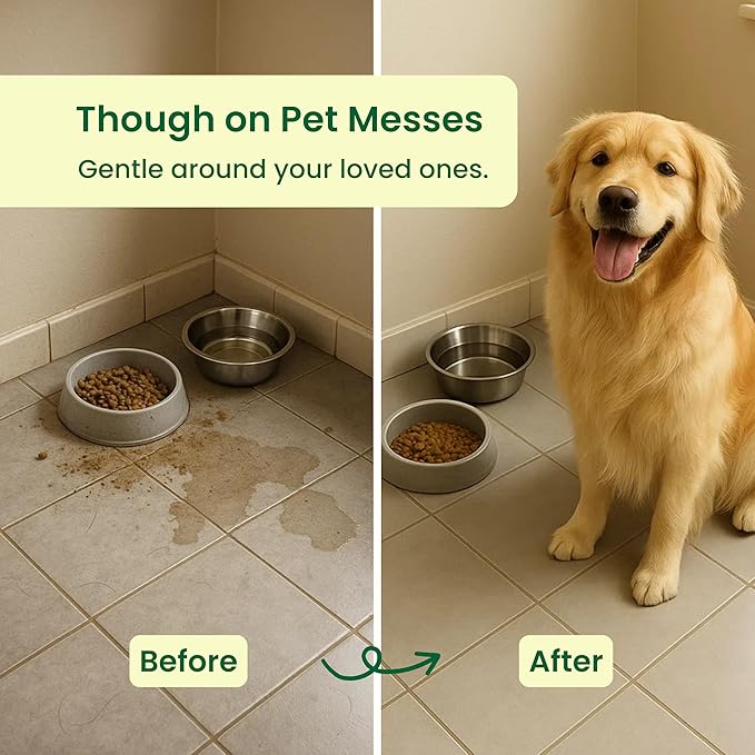 Good Natured Brand All-Purpose Cleaner Concentrate | Multi-Surface Cleaner | Natural Lemon Essential Oil | Multipurpose Cleaner Concentrate All Surfaces | Lemon Love | 16oz makes 256oz-PurrikoPets