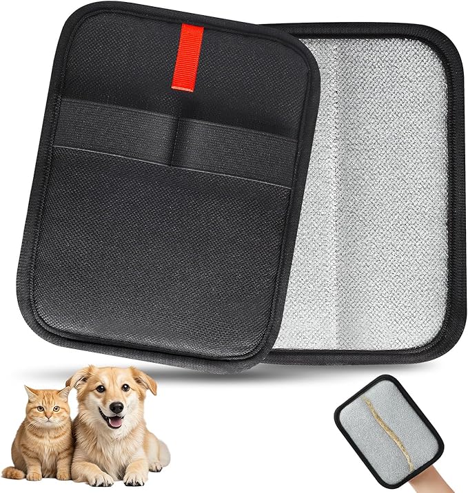 1 Pcs Static Pet Hair Removal Glove, Reusable Electrostatic Pet Cat Dog Hair Remover Grooming Gloves Brush Tool for Couch, Furniture, Carpet, Car Seat-PurrikoPets