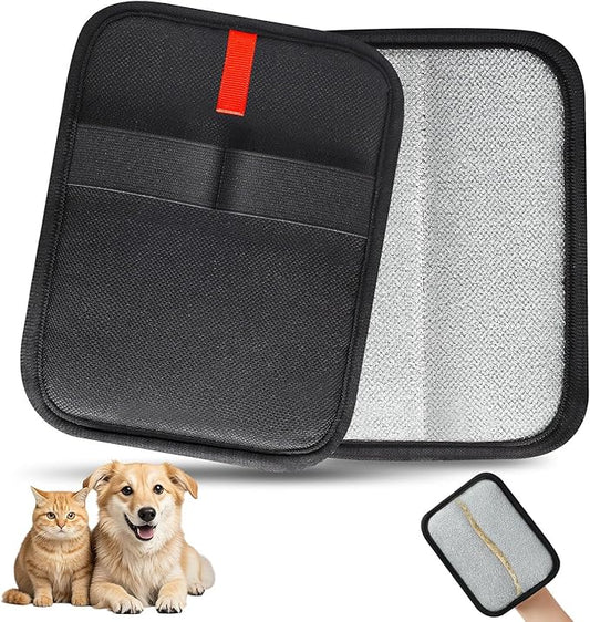 1 Pcs Static Pet Hair Removal Glove, Reusable Electrostatic Pet Cat Dog Hair Remover Grooming Gloves Brush Tool for Couch, Furniture, Carpet, Car Seat-PurrikoPets