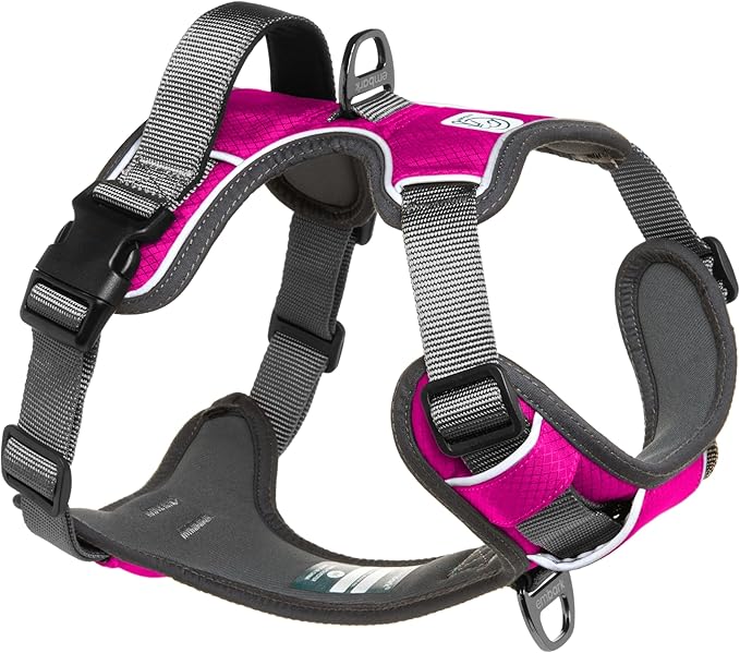 Embark Adventure Dog Harness, Reflective Trim No Pull Dog Harness for Large Dogs - Military Grade Nylon, Front Clip with Gel Lined Handle.-PurrikoPets