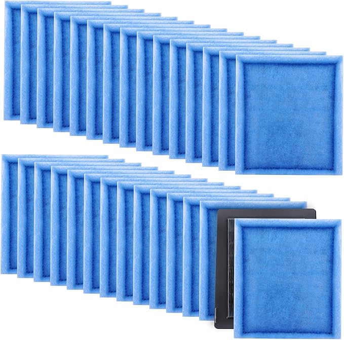 30PCS #3 Fish Tank Filters, Aquarium Filter Cartridge Compatible with Rite-Size C & Fit for EZ-Change #3 20-40/30-60 Gallon Fishtank Power Filter Replacement-PurrikoPets