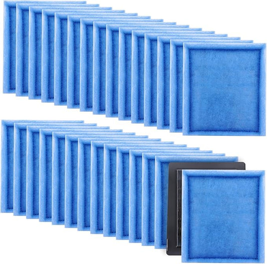 30PCS #3 Fish Tank Filters, Aquarium Filter Cartridge Compatible with Rite-Size C & Fit for EZ-Change #3 20-40/30-60 Gallon Fishtank Power Filter Replacement-PurrikoPets