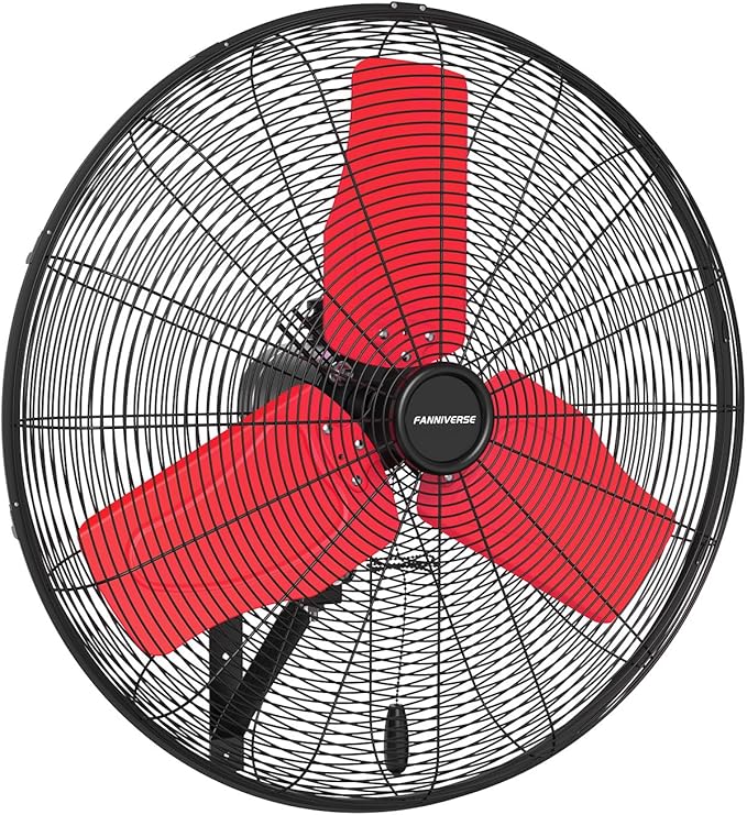 24 Inch 9500 CFM Waterproof Wall Fan Pro Series - Outdoor High Velocity Wall Mount Fan with Enclosed Motor for Residential, Warehouse, Patio, Shop, Garage, Barn UL Safety Listed-PurrikoPets