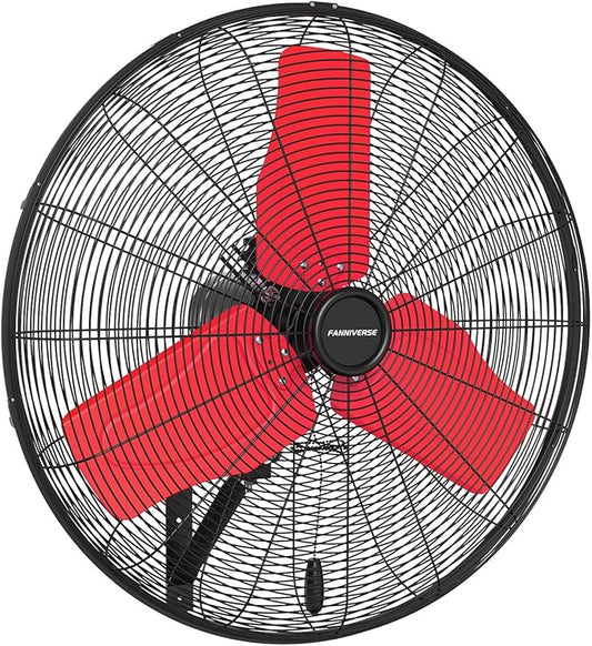 24 Inch 9500 CFM Waterproof Wall Fan Pro Series - Outdoor High Velocity Wall Mount Fan with Enclosed Motor for Residential, Warehouse, Patio, Shop, Garage, Barn UL Safety Listed-PurrikoPets