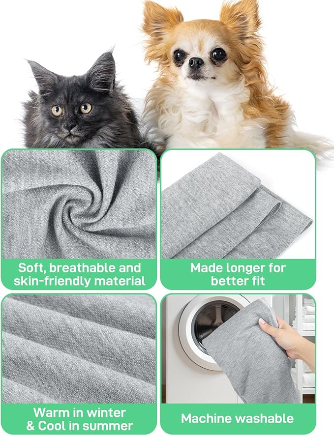 Dog Sling Swaddle Carrier for Small Dog, Cat Front Carriers for Small Pet up to 20lbs, Puppy Pouch with Adjustable Straps, Hands Free Pet Sling, Anti Anxiety Puppy Sling (Light Grey)-PurrikoPets