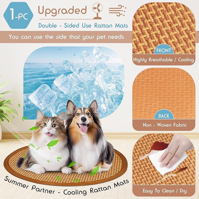 16" Dog& Cat Teepee Tent +20" Pet Cooling Mat +10ft Star String Light [2-Modes],Cotton Thicked Soft Comfort Anti-Slip Cushion (Used/Wash Separately), Small Pets Tents House Indoor or Outdoor-PurrikoPets