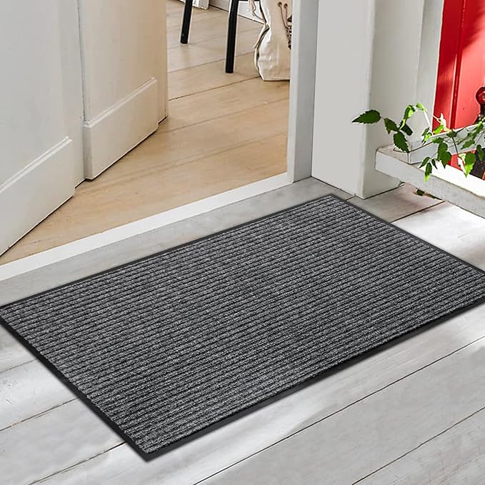 Front Door Mat Outside Entrance, 72" x 24" Sturdy Indoor Outdoor Mats for Entryway, Low Profile Welcome Doormat for Home Entrance, Non Slip Shoe Scraper Mat, Ideal for High Traffic Area-PurrikoPets