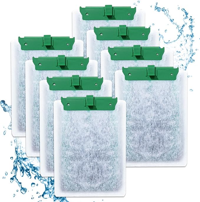 8PCS Medium Filter Cartridges Compatible with Tetra Whisper Bio-Bag Filter Cartridges Medium for Aquariums 10i IQ10 PF10, Fish Tank Filter Cartridges Power Filter Replacement for Tetra Filter-PurrikoPets