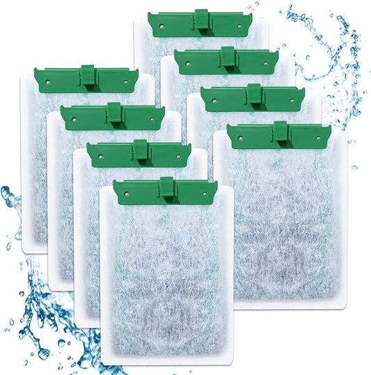 8PCS Medium Filter Cartridges Compatible with Tetra Whisper Bio-Bag Filter Cartridges Medium for Aquariums 10i IQ10 PF10, Fish Tank Filter Cartridges Power Filter Replacement for Tetra Filter-PurrikoPets
