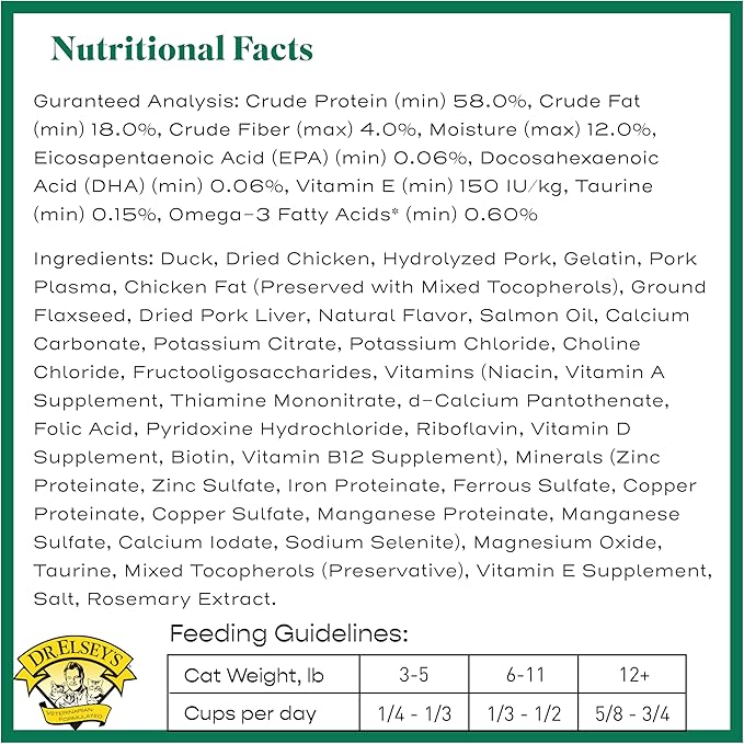 Dr. Elsey's cleanprotein Dry Kibble Duck 6.6 lb Bag-PurrikoPets