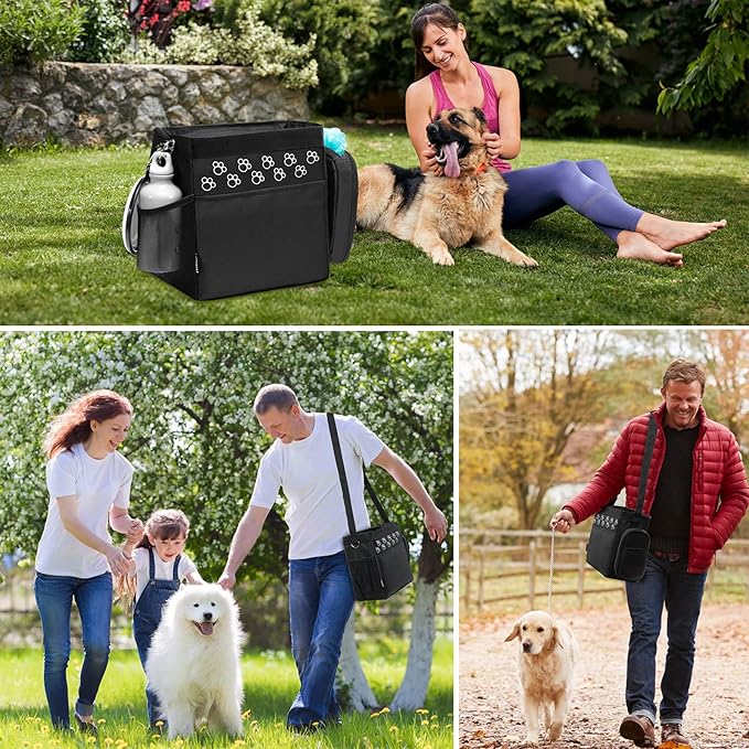 Dog Travel Bag - Airline Approved, 2 Food Containers, 2 Bowls, Treat Pouch & Accessories-PurrikoPets