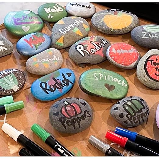 45 LB Mexican Beach Pebbles - 1-2 Inch Decorative River Rocks for Landscaping, Garden Paving, Plant Rocks, Crafting, Walkways, Backyard, Grey Natural Unpolished Bulk Stones-PurrikoPets