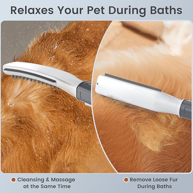 Dog Shower Attachment, Dog Shower Wand for Fast and Easy Washing Dog, Pet Shower Head with 3 Spray Modes, 8-Foot Hose, Indoor Outdoor Bath Your Dog-PurrikoPets