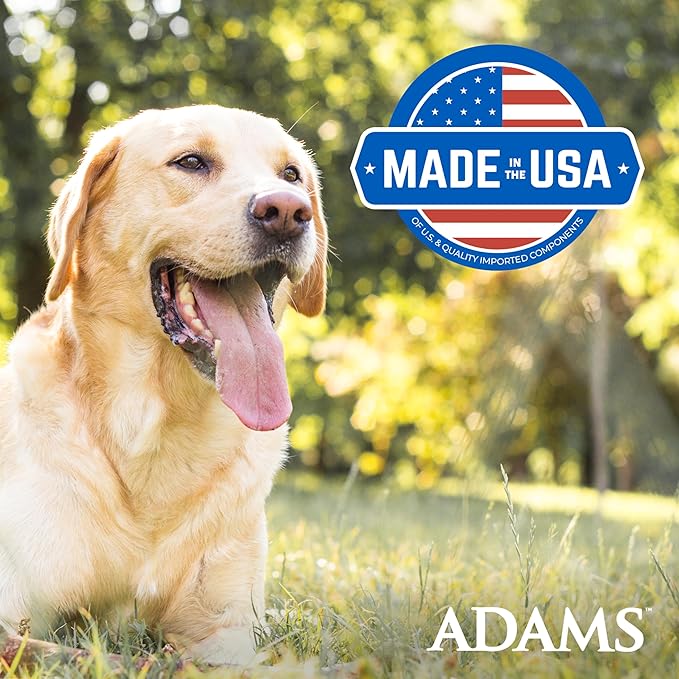 Adams Flea & Tick Collar Plus for Dogs & Puppies |2 Pack |12-Month Protection |One Size Fits All Dogs & Puppies 12 Weeks and Older |Kills Fleas and Ticks |Repels Mosquitoes (excluding California)-PurrikoPets