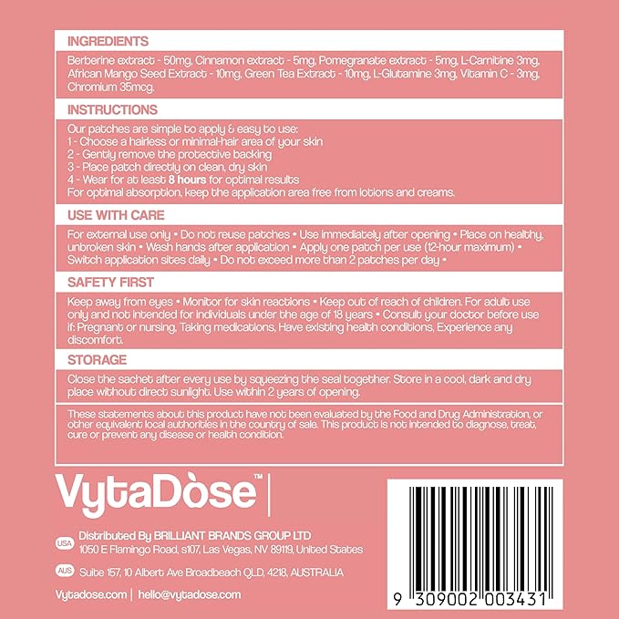GLP1 Patches | 5X Stronger Formula | 12 Hour Extended Hunger Support | Berberine, Pomegranate, Green Tea, L-Glutamine | New & Improved Kind of GLP-1 Patches | 30 Count-PurrikoPets