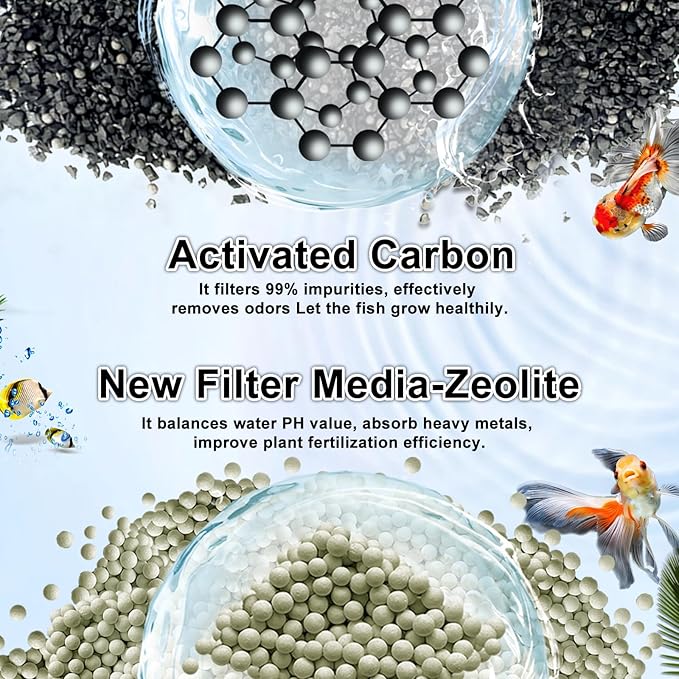 5 Pack Large Replace Filter Cartridge for Whisper EX Filter, Fish Tank Carbon Filter Cartridges for Aquarium, Compatible with Whisper EX30/EX45/EX70 Filters-PurrikoPets