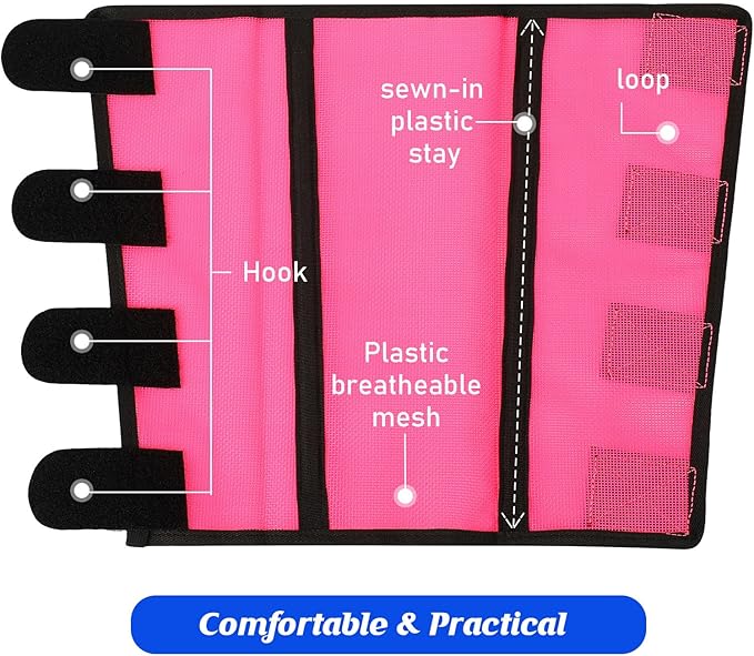 8 Pcs Mesh Fly Boots for Horse Breathable Mesh Horse Boots Protective Horse Leg Wraps Horse Leggings for Preventing Flies and Mosquitoes Bites (Light Pink, Dark Pink)-PurrikoPets