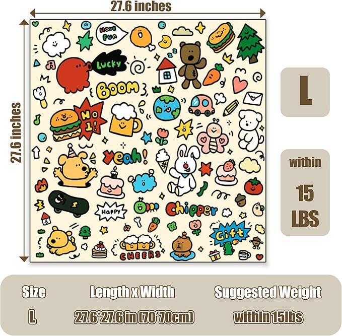 27.6" Cat Grooming Wrap Cat Wrap for Cutting Nails Cat Restraint for Nail Clipping Cat Swaddle Wrap Cat Burrito Wrap L(Within 15lbs) Anti-Scratch Anti-Escape Multifunctional Pet Tool-PurrikoPets