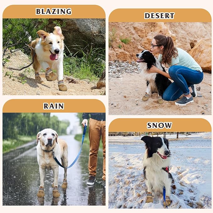 Dog Shoes for Large Medium Small Dog, Mesh Breathable Dog Shoes for Hot Pavement, Anti-Slip Dogs Boots Paw Protectors with Reflective for Outdoor Walking Indoor Hardfloors (Size 2)-PurrikoPets