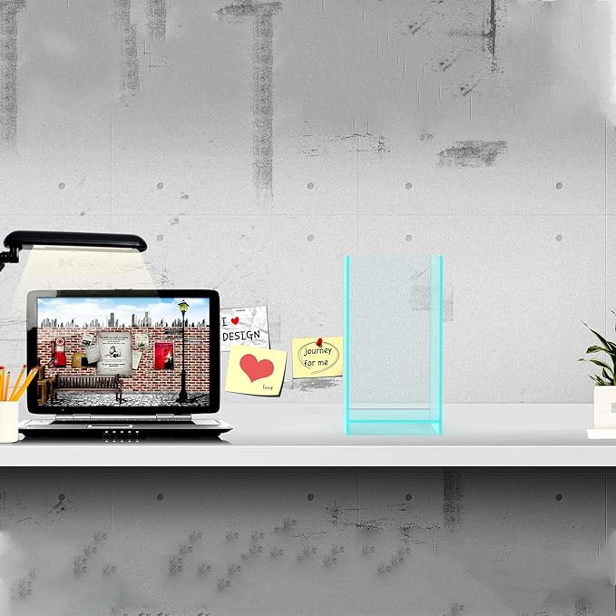 Fzone 2 Gal Nano Rimless Aquarium Low Iron Fish Tank NovaClear Ultra-White Translucent Glass Verso Series Nano Shallow Pond Levitating Floating Air Aquarium(A16-H30)-PurrikoPets