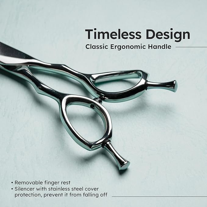8" Dog Grooming Scissors – Handcrafted, Ergonomic, VG10 Stainless Steel for Sharper, Tougher, Better Edge Retention, Lightweight Shears with 3D Convex Blade for Dogs and Cats-PurrikoPets
