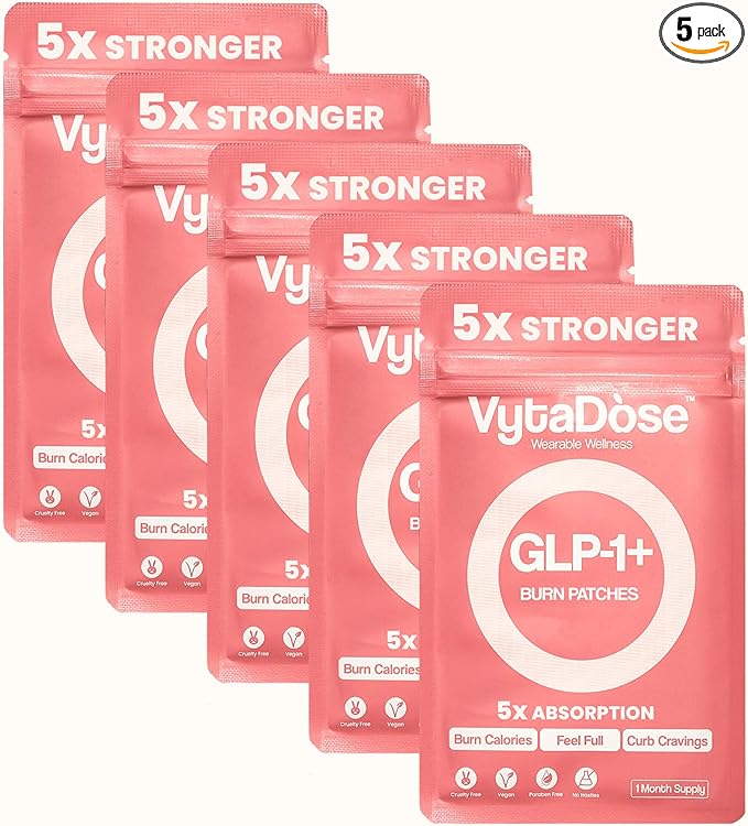 GLP1 Patches | 5X Stronger Formula | 12 Hour Extended Hunger Support | Berberine, Pomegranate, Green Tea, L-Glutamine | New & Improved Kind of GLP-1 Patches | 30 Count-PurrikoPets