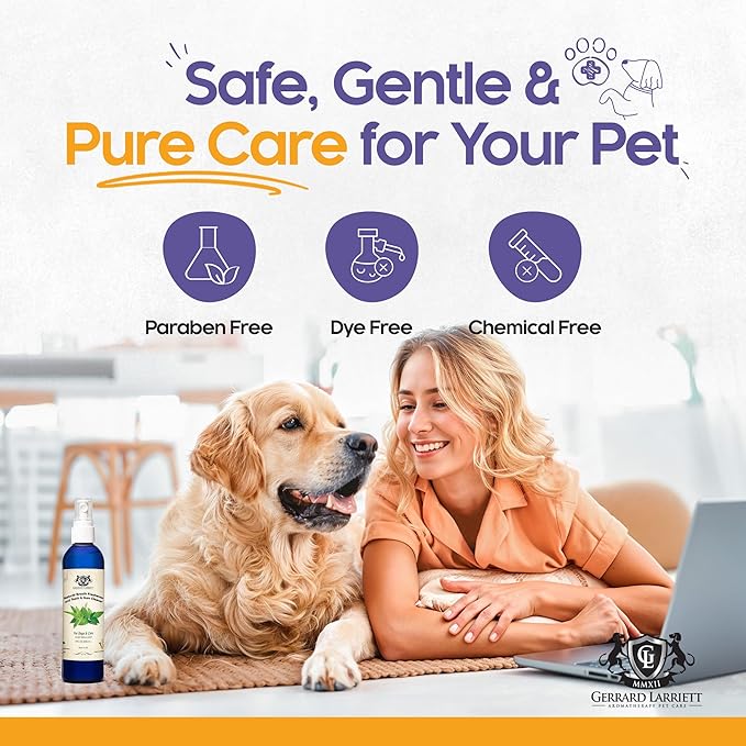 Dog Mouthwash, Dog and Cat Breath Spray with Baking Soda - 8 oz Natural Dog Breath Fresheners with Mint and Aloe Vera Mouth Spray for Tartar Control and Plaque, Dog Teeth Cleaning by Gerrard Larriett-PurrikoPets