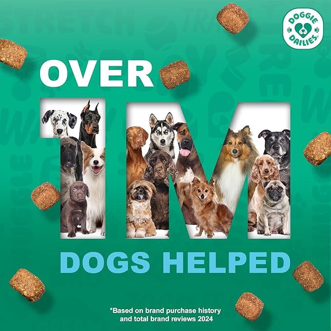 Doggie Dailies Puppy Probiotic, Probiotics for Puppies with Digestive Enzymes, Promotes Digestive Health, Supports Immune System & Overall Development (Pumpkin) 120 Soft Chews-PurrikoPets