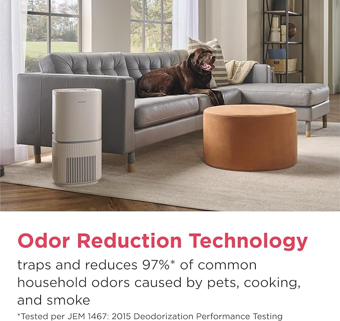 Frigidaire PureA300 XL HEPA Air Purifier with Wi-Fi for Large Rooms, Covers up to 1,685 Sq. Ft., 3-Stage Filtration, Energy Star Certification, Air Quality Monitoring, Smart Mode, Ultra Quiet, White-PurrikoPets