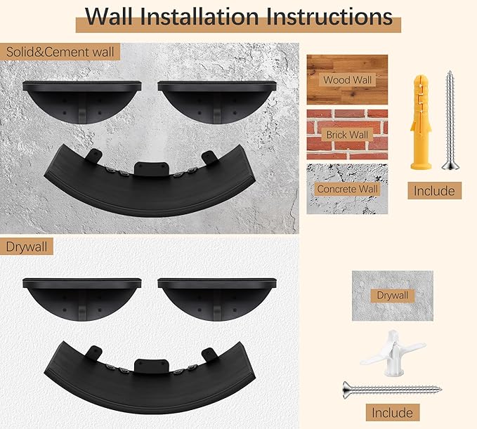 2-Piece Cat Wall Steps with Grey Felt Pads, Floating Cat Wall Perches and Climbing Steps, Wall Mounted Shelf for Small and Large Cats-PurrikoPets