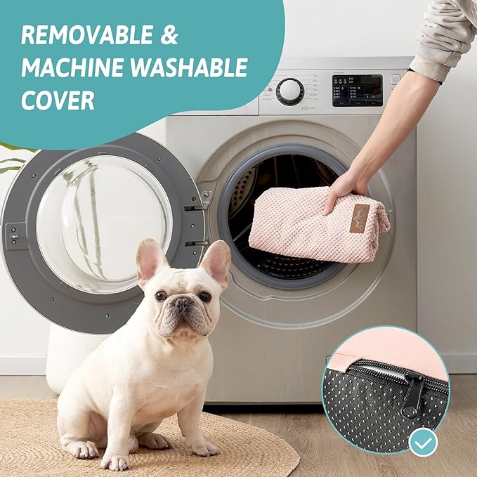 Extra Wide Dog Stairs with Tunnel, Detachable Large Pet Step for Small Medium Dog, Puppy or Cat, Ramp for High Bed, Couch, Sofa or Car, Stable, 19.7x33x22.4 inch, 5 Step, Pink-PurrikoPets