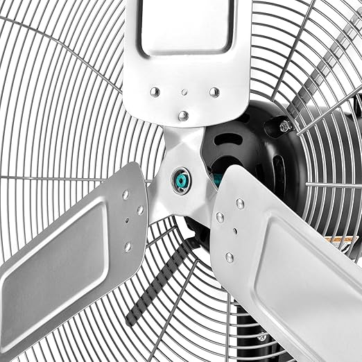 Global Industrial Deluxe Oscillating Wall Mount Fan, 24" Diameter, 1/2HP, 8,650CFM-PurrikoPets