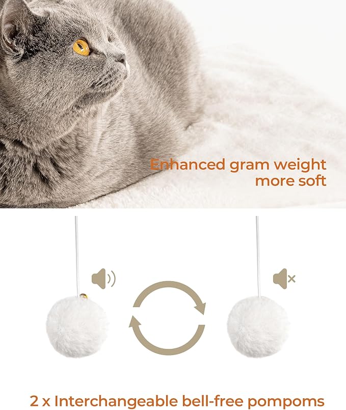 FourFurPets 35.4in 3-Tier Modern Cat Tree Tower Condo, Cat Scratch Posts for Indoor Cats, Big Plate, Two Full Sisal Scratching Posts, Rustic Brown-PurrikoPets