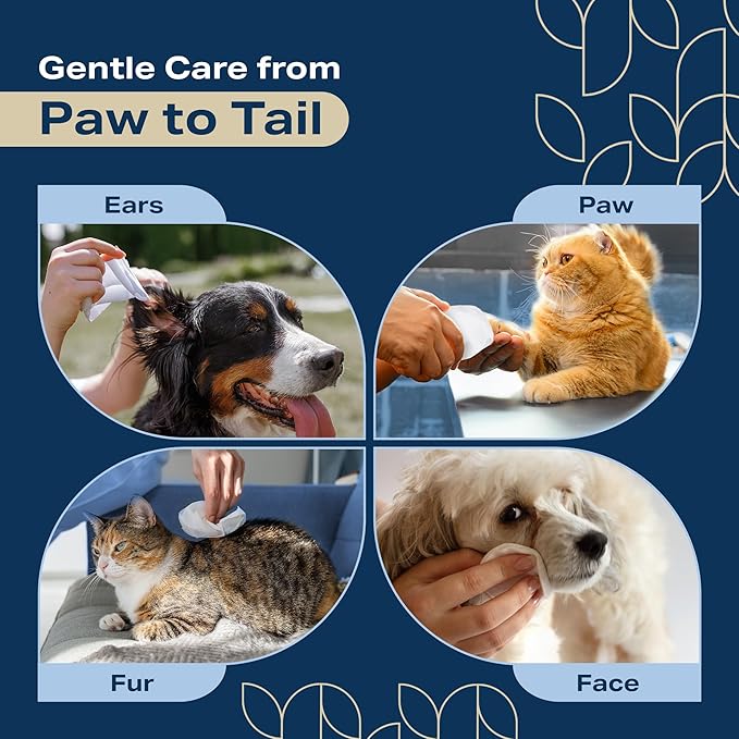 Dog Wipes for Paws and Butt - Plant Based Lavendar Scented (Pack of 400) - Pet Wipes for Dogs and Cats - Deodorizing Non Toxic Dog Wipes, +12 Additional Travel Wipes-PurrikoPets