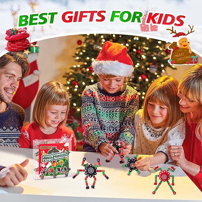 Fidget Spinners for Kids and Adults Christmas Fidget Toys Gifts, Stress Relief Sensory Toys for Boys and Girls Fingertip Gyros for ADHD Autism for Kids Birthday Gifts-PurrikoPets