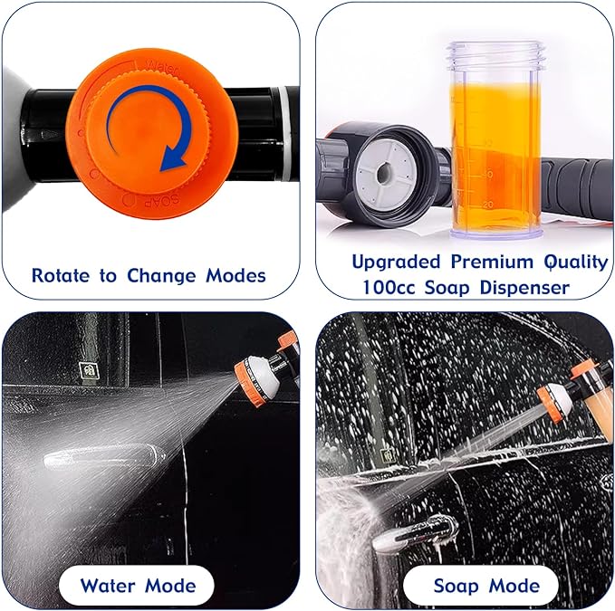 Dog Shower Attachment Water Hose Nozzle Sprayer Set with Metal 3-Way Shower Diverter & 6.6 Ft Long Hose for Bathroom Shower Arm Easy Indoor Outdoor Pet Pup Dog Washing Hose attachment-PurrikoPets