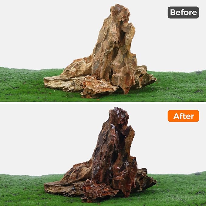 2-8 Inches Natural Dragon Stone 5 PCS Aquarium Rocks for Aquascaping, Aquarium Landscaping, Terrariums, Fish Tank Decoration, Vivariums, Paludarium, Reptile and Amphibian Enclosures-PurrikoPets