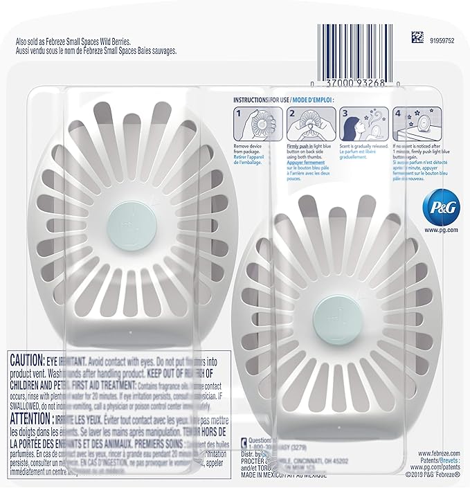 Febreze Small Spaces, Fresh - Twist Cranberry, 2 count-PurrikoPets