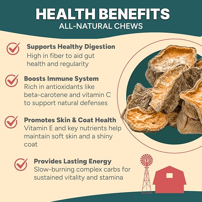 Gaines Family Farmstead Sweet Potato Chips for Dogs - 8 oz Single-Ingredient, All-Natural Dog Treats, Grain-Free & High in Fiber, Made in USA, Crunchy Training Treats-PurrikoPets