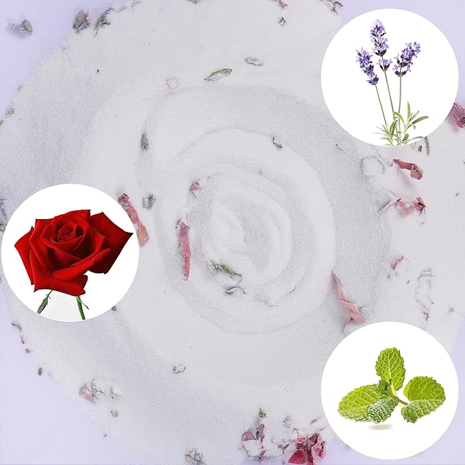 DR.DUDU Hamster Bath Sand, 2.8lb Dust Free Desert Sand or Potty Litter Sand for Hamster Chinchillas Gerbil Syrian Mice Small Animals (White, Flower Smell)-PurrikoPets