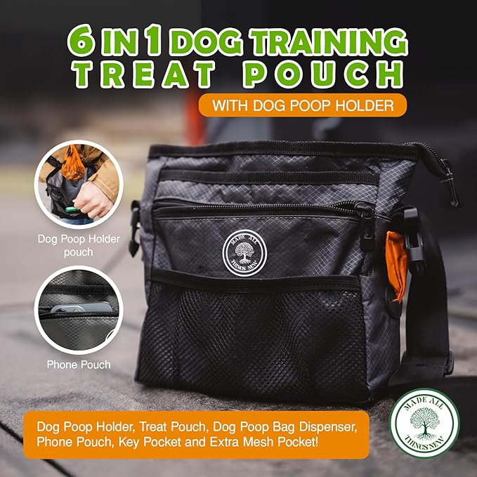 Dog Poop Holder with Dog Poop Bag Dispenser for Responsible Pet Owners - Leave no Trace!-PurrikoPets
