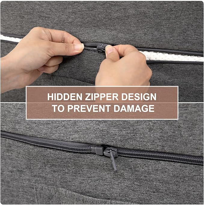 Dog Stairs for High Beds with Tunnel, 4-Step Dog Steps for Small Dogs and Cats, Foldable Pet Stairs for High Bed Climbing, Non-Slip Balanced Pet Step Indoor, Beige-PurrikoPets