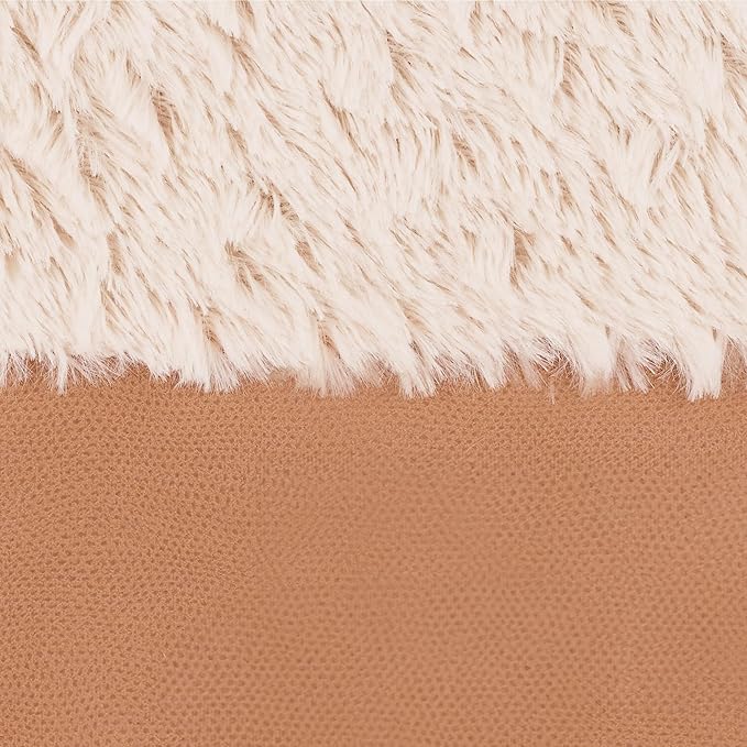 FurHaven Orthopedic Dog Sofa Bed – Memory Foam Couch with Bolsters, Textured Plush & Water-Resistant Cover, Washable Cover, Joint Support - Camel, Large-PurrikoPets